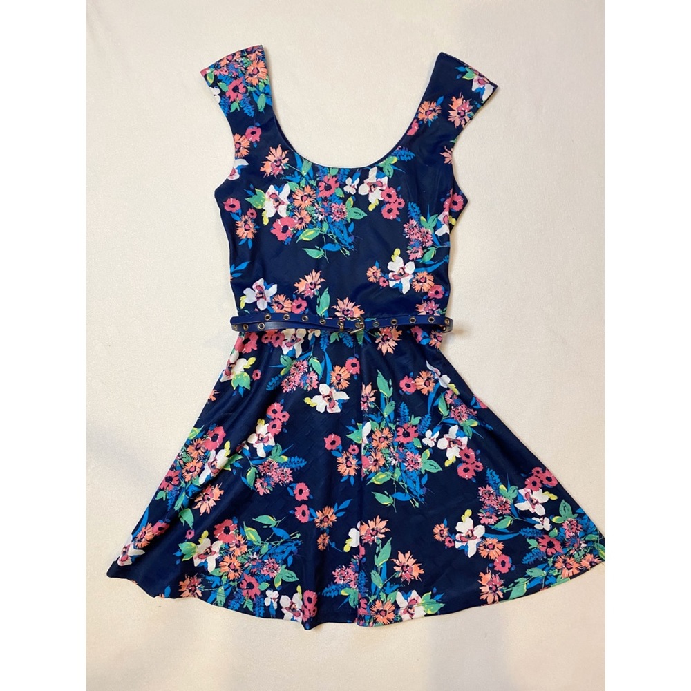 Floral Belted Dress